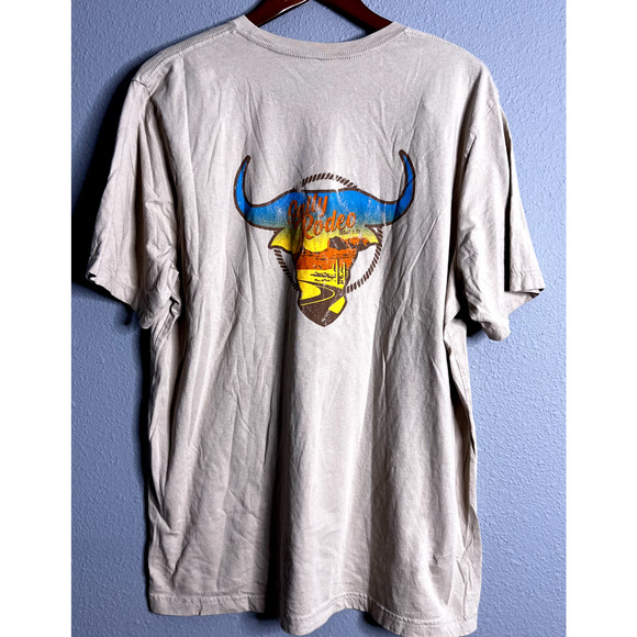 Salty Rodeo Route 66 Tan Tee Unisex XL Western Desert Quality T-Shirt Ranch Wear - Picture 3 of 9